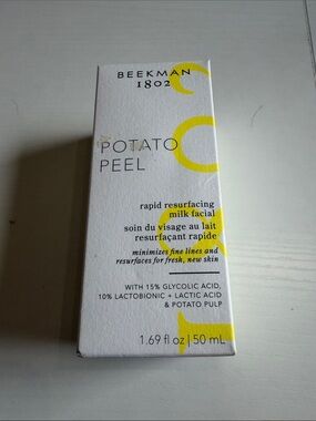Beekman 1802 Potato Peel Rapid Resurfacing Milk Facial - White & Yellow Accents